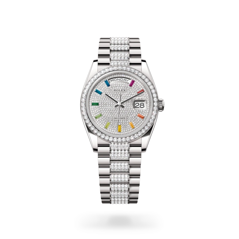 Rolex Day-Date in 18 ct white gold, M128349RBR-0012 - Joseph-Anthony