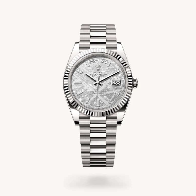Rolex Day-Date in 18 ct white gold, M228239-0055 - J. Vair Jewellers