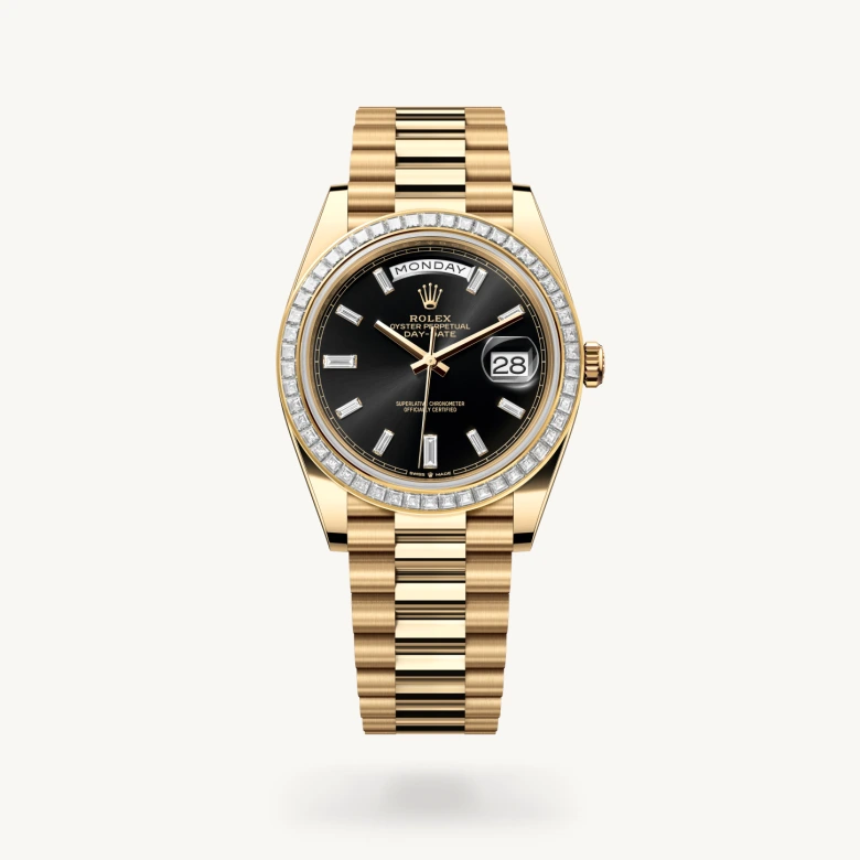 Rolex Day-Date in 18 ct yellow gold, M228398TBR-0001 - Rolex Boutique San Jose