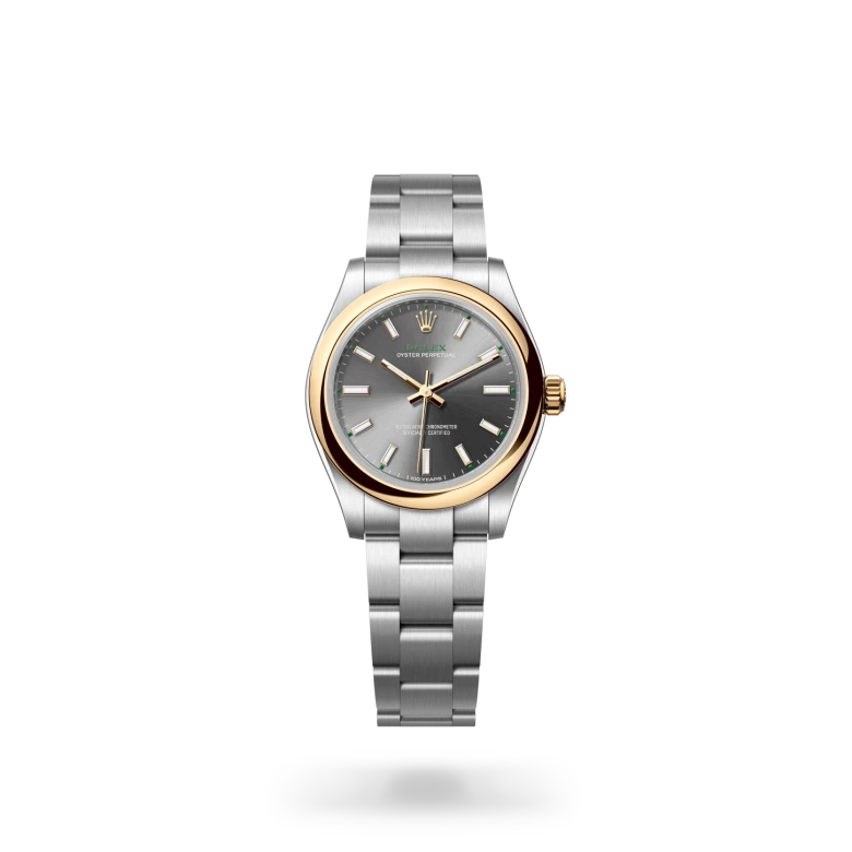 Rolex Oyster Perpetual in Yellow Rolesor - combination of Oystersteel and yellow gold, M277203-0001 - Heller Jewelers
