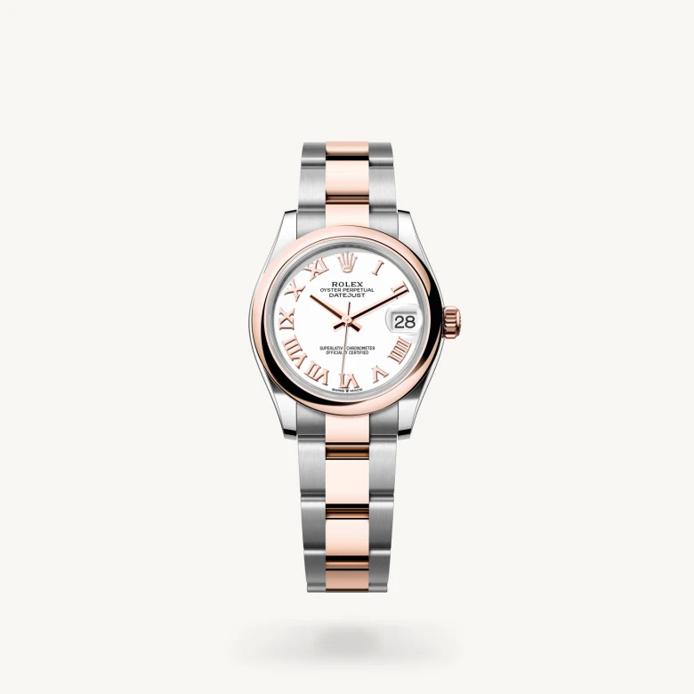 Rolex Datejust in Everose Rolesor - combination of Oystersteel and Everose gold, M278241-0001 - Rolex Boutique San Jose