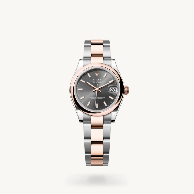 Rolex Datejust in Everose Rolesor - combination of Oystersteel and Everose gold, M278241-0017 - Humbertown Jewellers