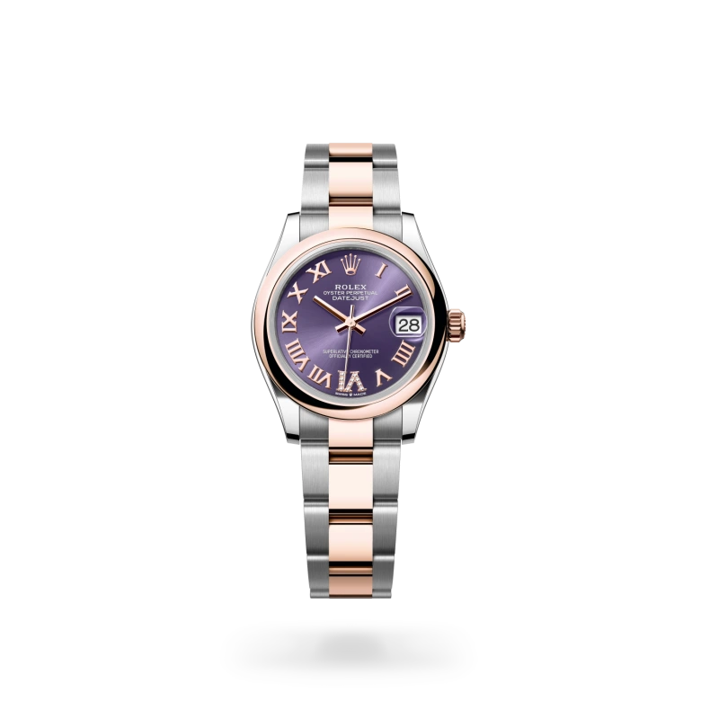 Rolex Datejust in Everose Rolesor - combination of Oystersteel and Everose gold, M278241-0019 - Heller Jewelers