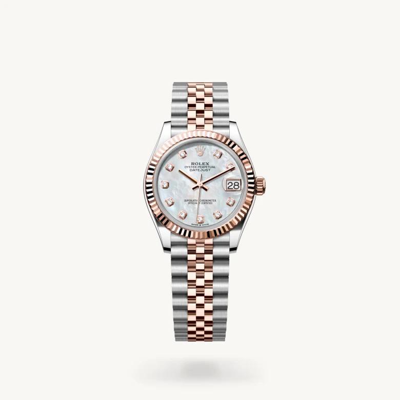 Rolex Datejust in Everose Rolesor - combination of Oystersteel and Everose gold, M278271-0026 - La Différence Time Centre