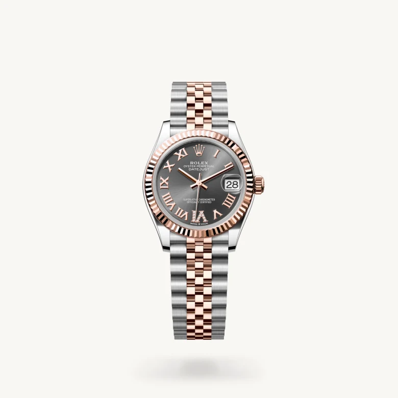Rolex Datejust in Everose Rolesor - combination of Oystersteel and Everose gold, M278271-0030 - La Différence Time Centre