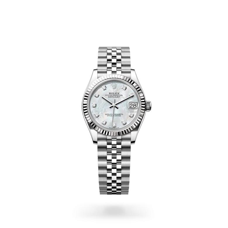 Rolex Datejust in White Rolesor - combination of Oystersteel and white gold, M278274-0006 - Joseph-Anthony