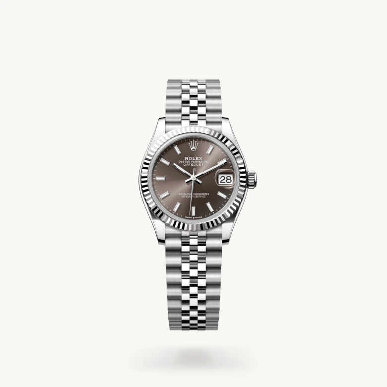 Rolex Datejust in White Rolesor - combination of Oystersteel and white gold, M278274-0016 - Rolex Boutique San Jose