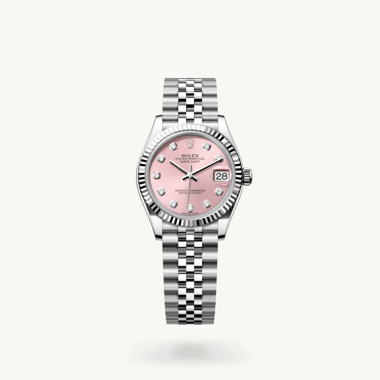 Rolex Datejust in White Rolesor - combination of Oystersteel and white gold, M278274-0032 - J. Vair Jewellers