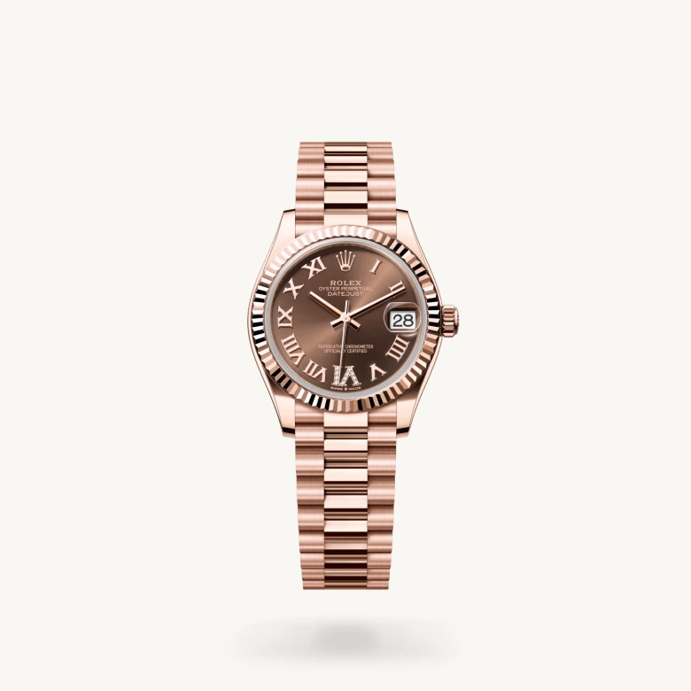 Rolex Datejust in 18 ct Everose gold, M278275-0025 - J. Vair Jewellers