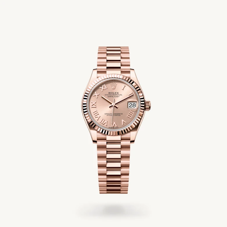 Rolex Datejust in 18 ct Everose gold, M278275-0035 - La Différence Time Centre