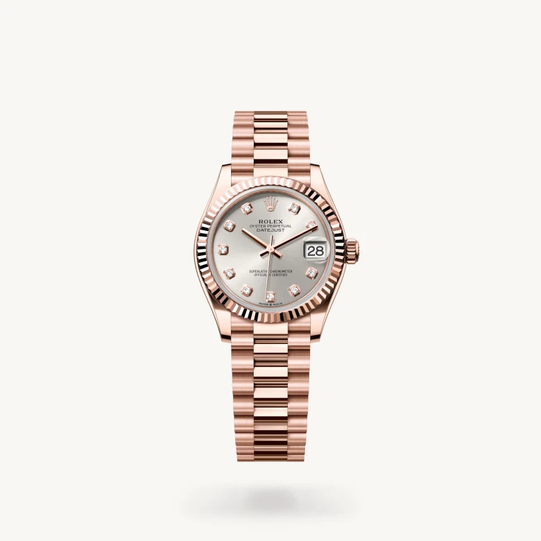 Rolex Datejust in 18 kt Everose gold, M278275-0039 - Rolex Boutique San Jose