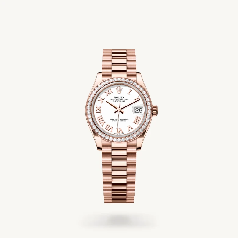 Rolex Datejust in 18 ct Everose gold, M278285RBR-0008 - Humbertown Jewellers