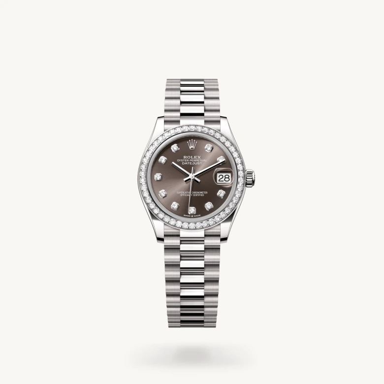 Rolex Datejust in 18 ct white gold, M278289RBR-0006 - Humbertown Jewellers