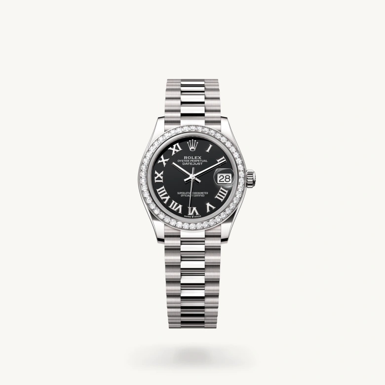 Rolex Datejust in 18 ct white gold, M278289RBR-0011 - Rolex Boutique San Jose