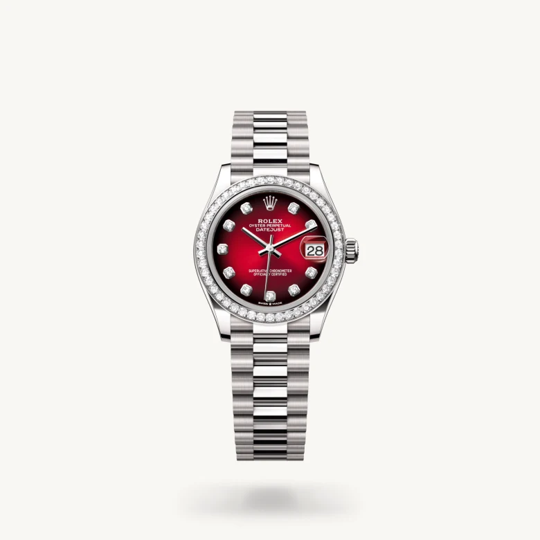 Rolex Datejust in 18 ct white gold, M278289RBR-0028 - Rolex Boutique San Jose