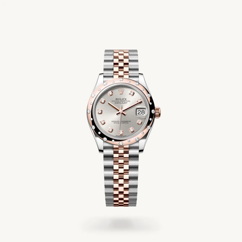 Rolex Datejust in Everose Rolesor - combination of Oystersteel and Everose gold, M278341RBR-0016 - La Différence Time Centre
