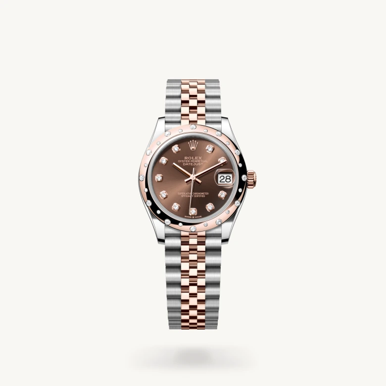 Rolex Datejust in Everose Rolesor - combination of Oystersteel and Everose gold, M278341RBR-0028 - La Différence Time Centre