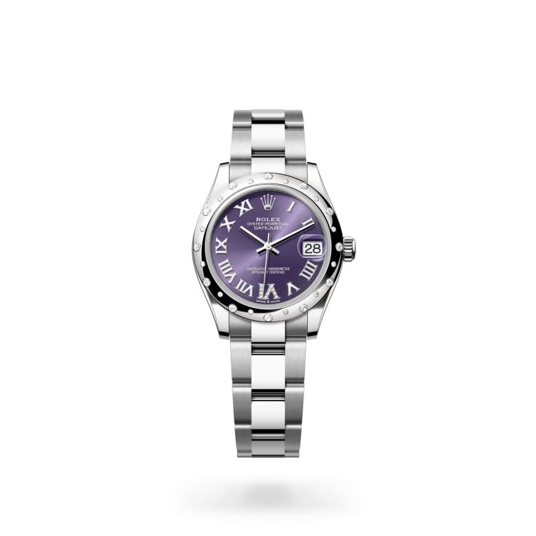 Rolex Datejust in White Rolesor - combination of Oystersteel and white gold, M278344RBR-0027 - Heller Jewelers
