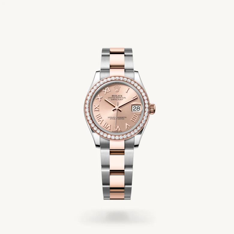 Rolex Datejust in Everose Rolesor - combination of Oystersteel and Everose gold, M278381RBR-0001 - Humbertown Jewellers