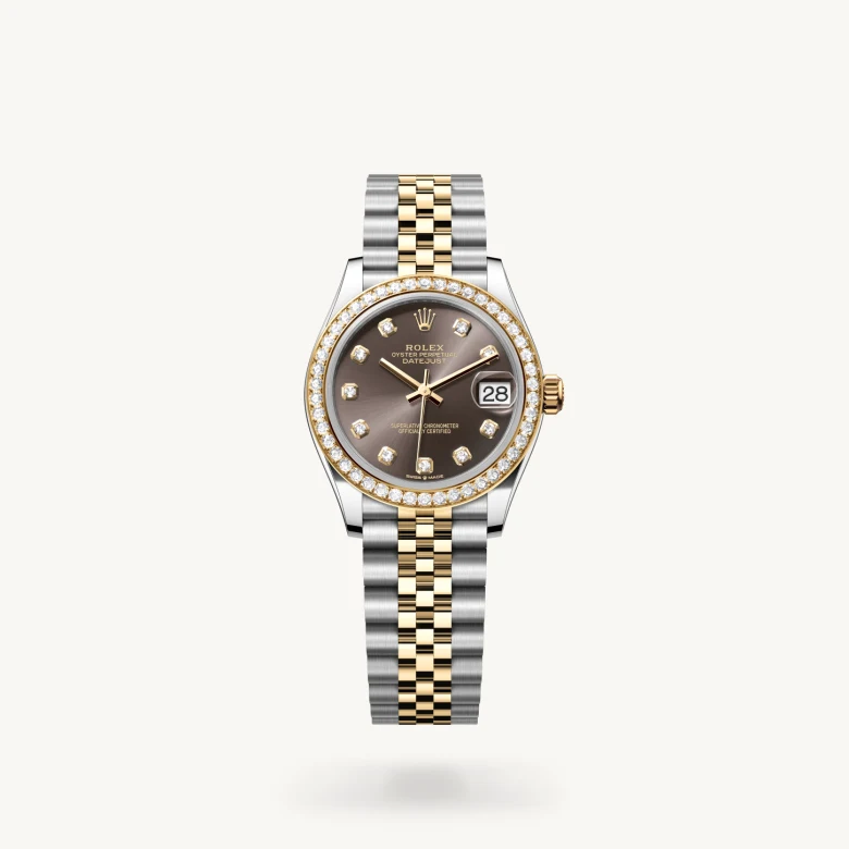 Rolex Datejust in Yellow Rolesor - combination of Oystersteel and yellow gold, M278383RBR-0022 - Rolex Boutique San Jose