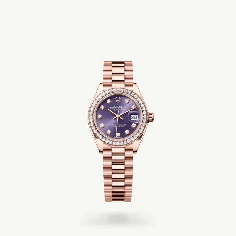 Rolex Lady-Datejust in 18 ct Everose gold, M279135RBR-0020 - Humbertown Jewellers
