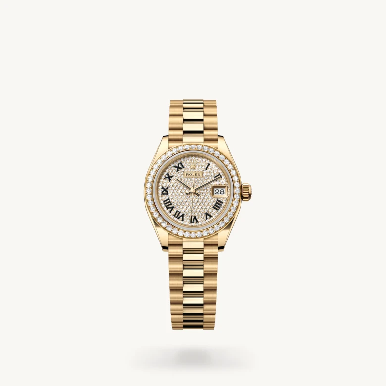 Rolex Lady-Datejust in 18 ct yellow gold, M279138RBR-0029 - Rolex Boutique San Jose