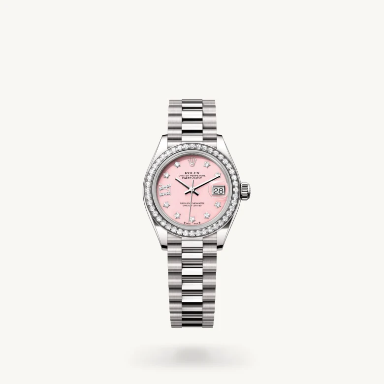 Rolex Lady-Datejust in 18 ct white gold, M279139RBR-0002 - Wilson & Son Jewelers