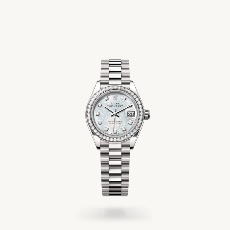 Rolex Lady-Datejust in 18 ct white gold, M279139RBR-0008 - Rolex Boutique San Jose