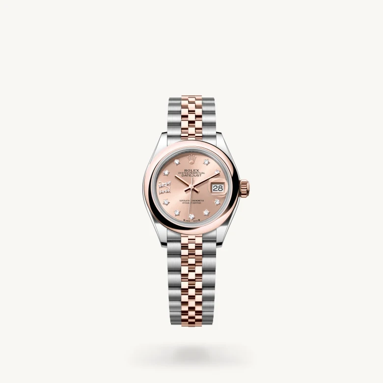 Rolex Lady-Datejust in Everose Rolesor - combination of Oystersteel and Everose gold, M279161-0027 - Rolex Boutique San Jose