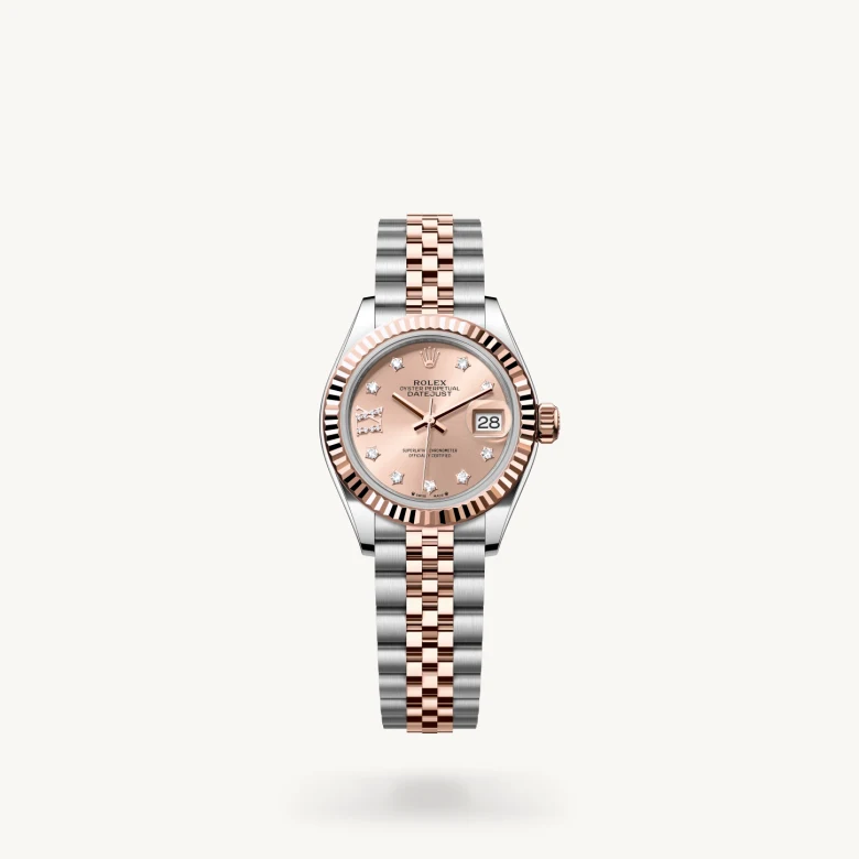 Rolex Lady-Datejust in Everose Rolesor - combination of Oystersteel and Everose gold, M279171-0027 - La Différence Time Centre