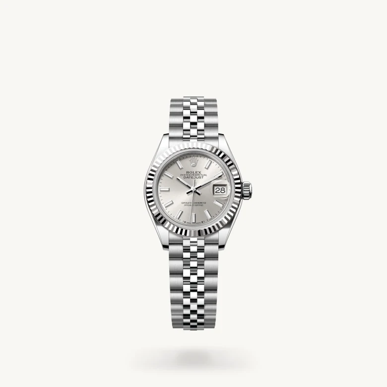 Rolex Lady-Datejust in White Rolesor - combination of Oystersteel and white gold, M279174-0005 - La Différence Time Centre