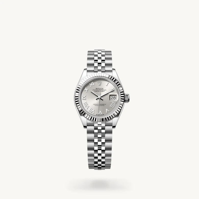 Rolex Lady-Datejust in White Rolesor - combination of Oystersteel and white gold, M279174-0007 - J. Vair Jewellers