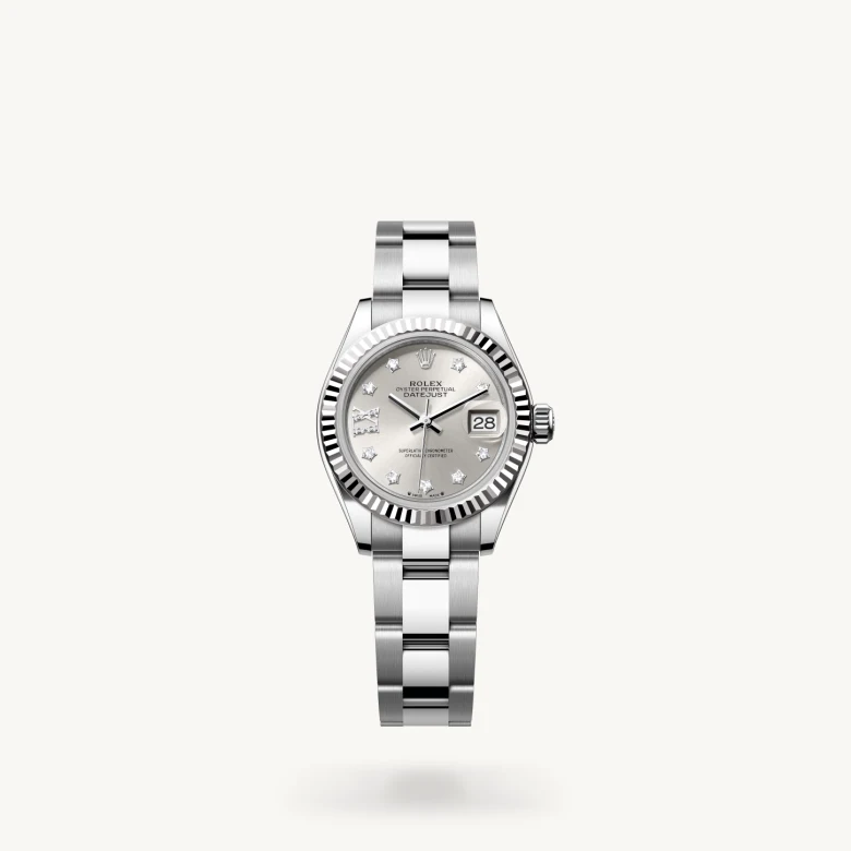 Rolex Lady-Datejust in White Rolesor - combination of Oystersteel and white gold, M279174-0022 - La Différence Time Centre