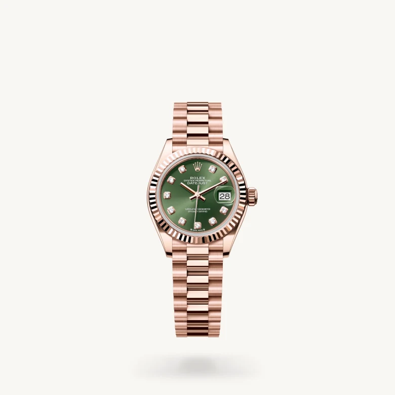 Rolex Lady-Datejust in 18 ct Everose gold, M279175-0009 - Rolex Boutique San Jose