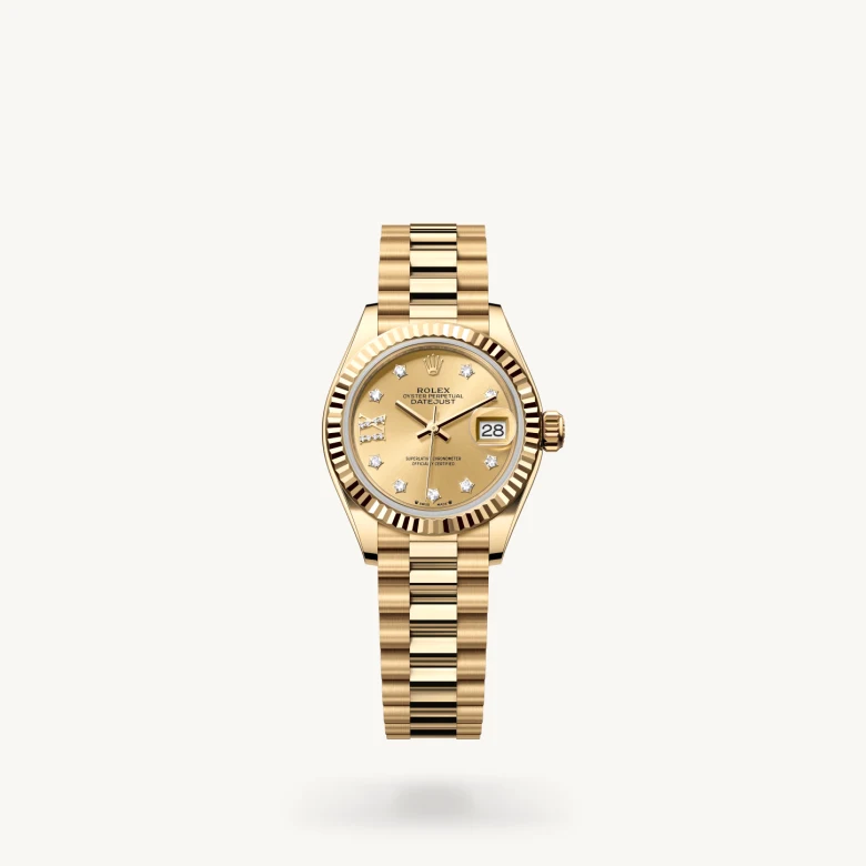 Rolex Lady-Datejust in 18 ct yellow gold, M279178-0013 - Rolex Boutique San Jose
