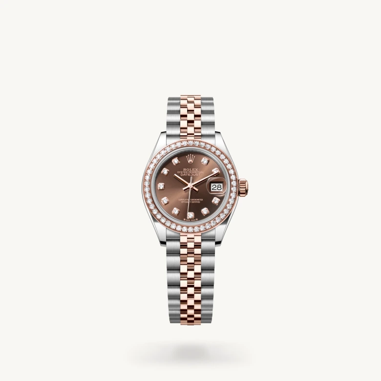 Rolex Lady-Datejust in Everose Rolesor - combination of Oystersteel and Everose gold, M279381RBR-0011 - Rolex Boutique San Jose