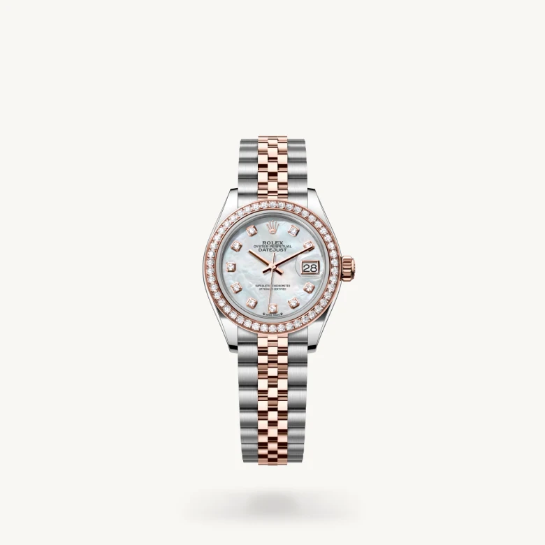 Rolex Lady-Datejust in Everose Rolesor - combination of Oystersteel and Everose gold, M279381RBR-0013 - Rolex Boutique San Jose