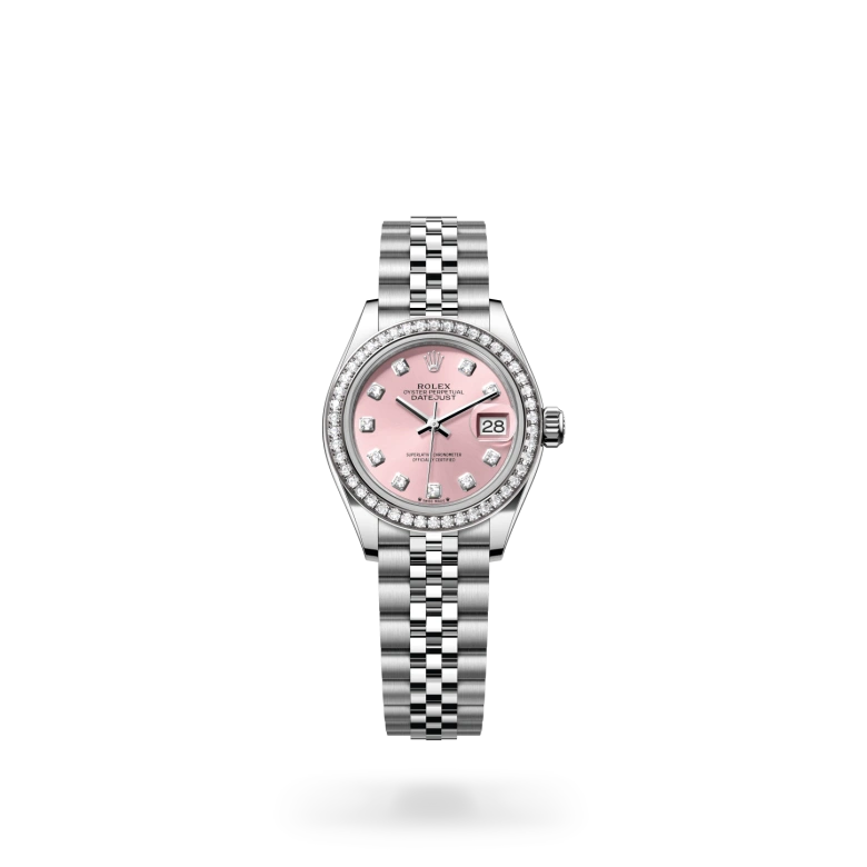 Rolex Lady-Datejust in White Rolesor - combination of Oystersteel and white gold, M279384RBR-0003 - Heller Jewelers