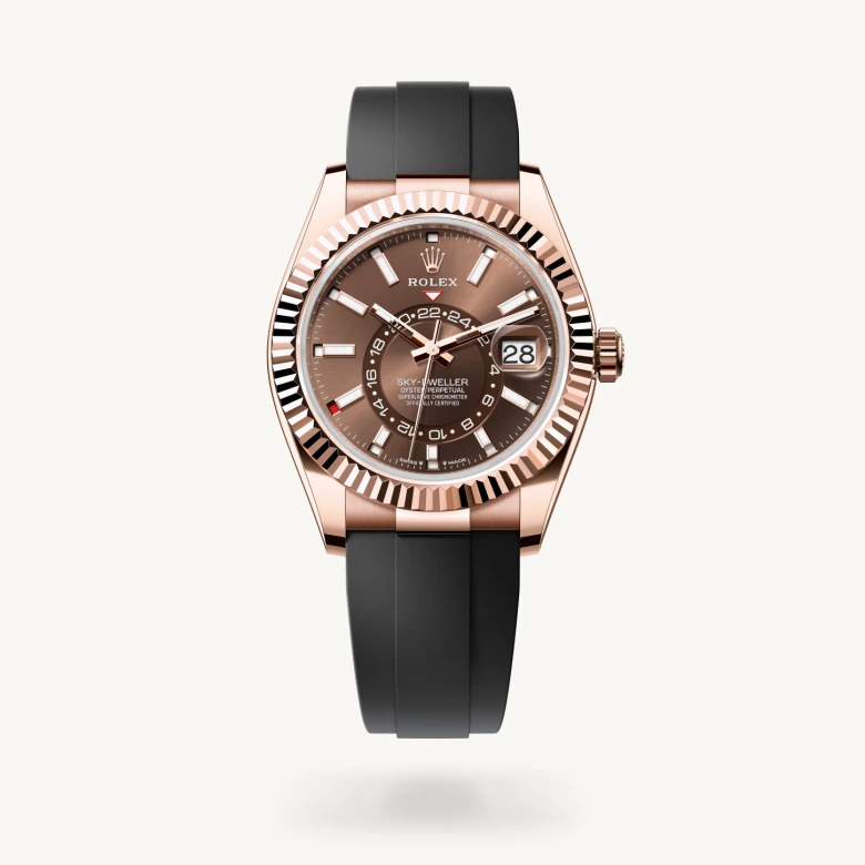Rolex Sky-Dweller in 18 ct Everose gold, M336235-0002 - La Différence Time Centre