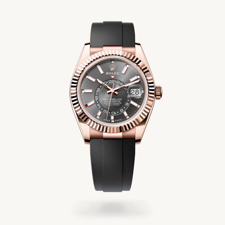 Rolex Sky-Dweller in 18 ct Everose gold, M336235-0004 - La Différence Time Centre