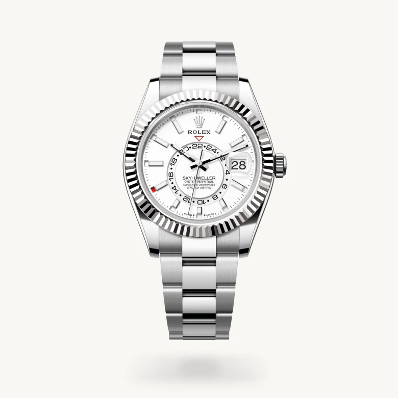 Rolex Sky-Dweller in White Rolesor - combination of Oystersteel and white gold, M336934-0003 - La Différence Time Centre