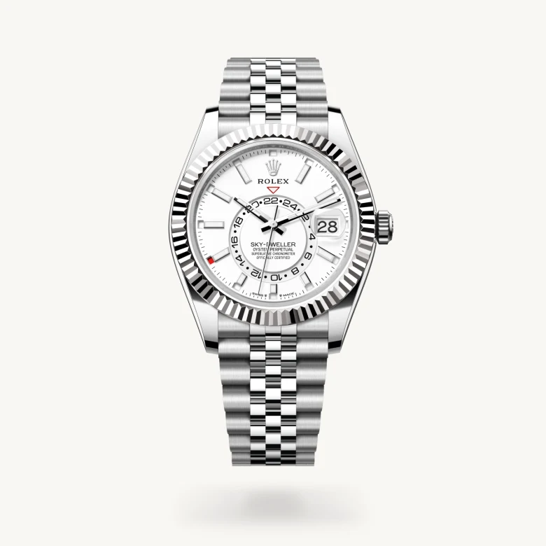 Rolex Sky-Dweller in White Rolesor - combination of Oystersteel and white gold, M336934-0004 - J. Vair Jewellers