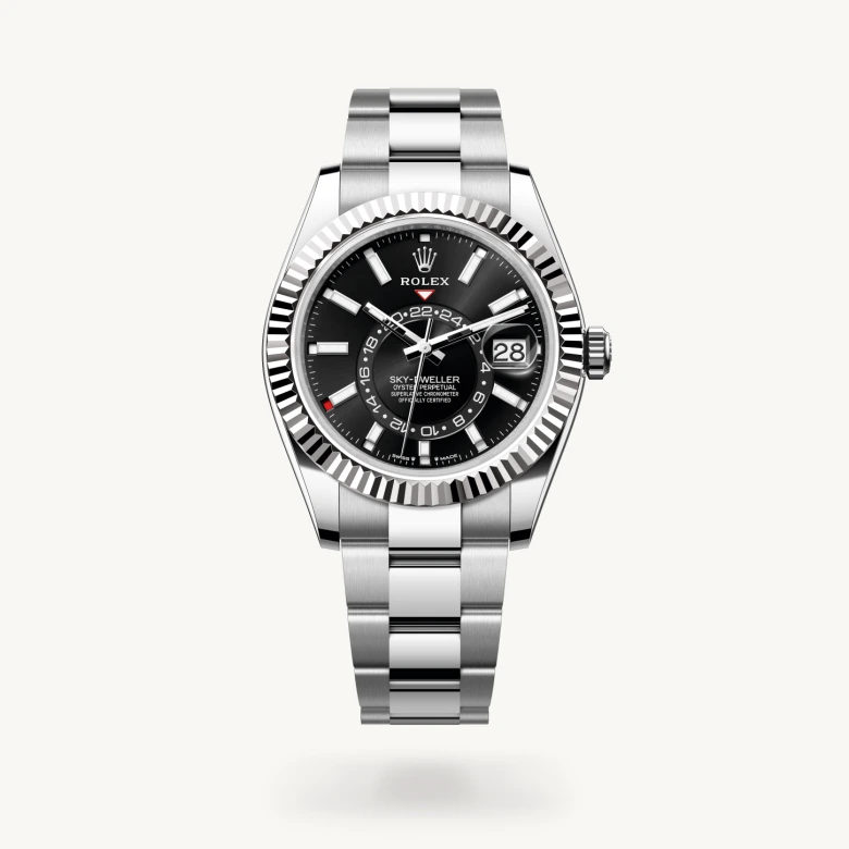 Rolex Sky-Dweller in White Rolesor - combination of Oystersteel and white gold, M336934-0007 - J. Vair Jewellers