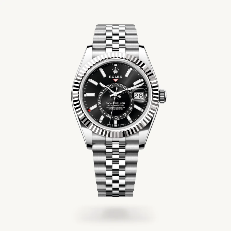 Rolex Sky-Dweller in White Rolesor - combination of Oystersteel and white gold, M336934-0008 - Nash Jewellers