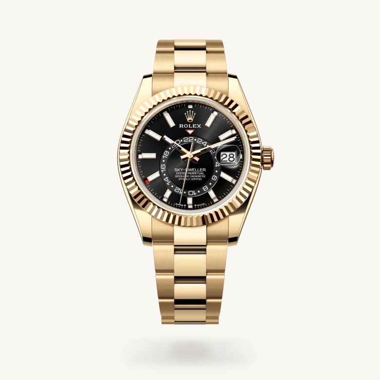 Rolex Sky-Dweller in 18 ct yellow gold, M336938-0002 - J. Vair Jewellers