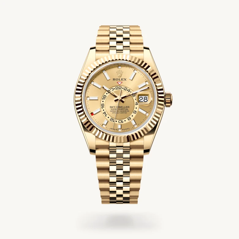 Rolex Sky-Dweller in 18 ct yellow gold, M336938-0004 - J. Vair Jewellers