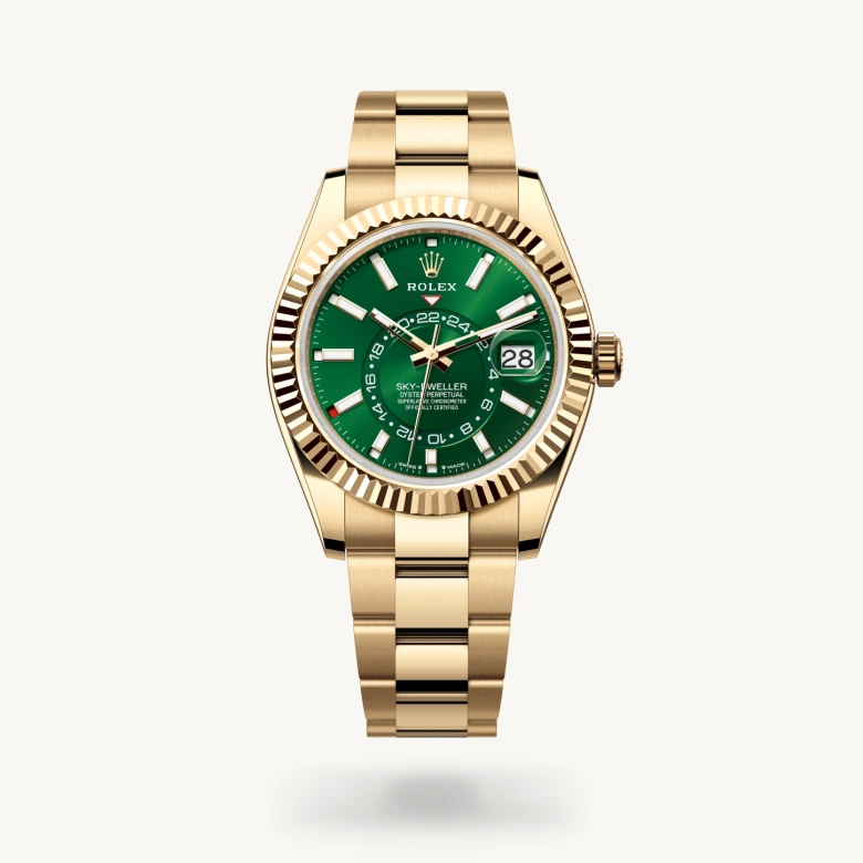 Rolex Sky-Dweller in 18 ct yellow gold, M336938-0007 - J. Vair Jewellers