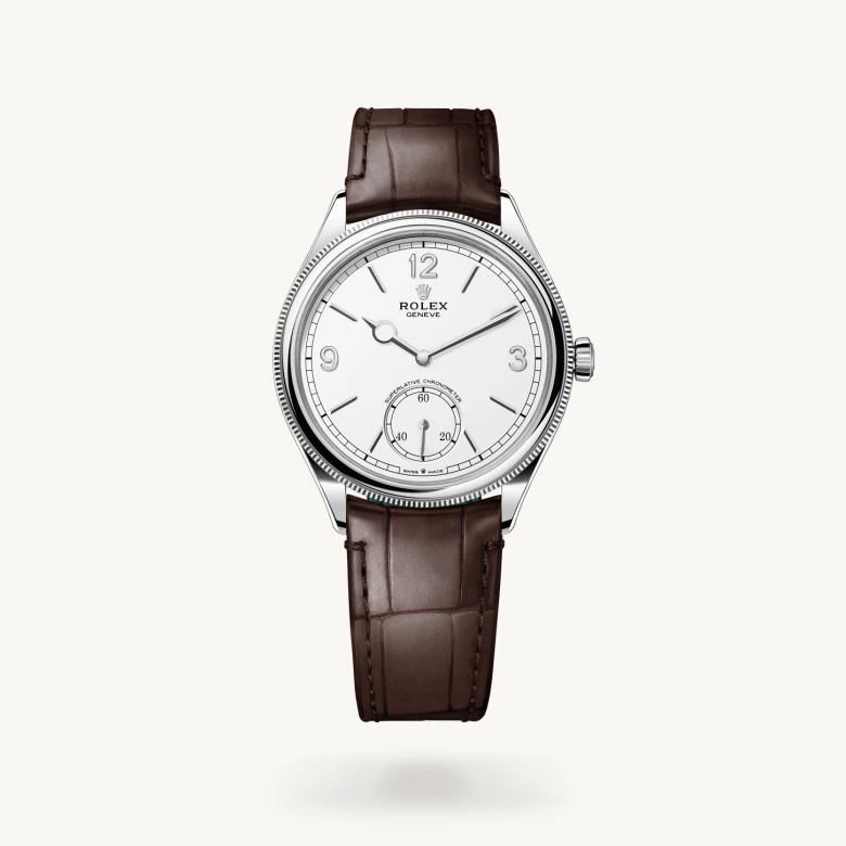 Rolex 1908 in 18 ct white gold, M52509-0006 - Nash Jewellers