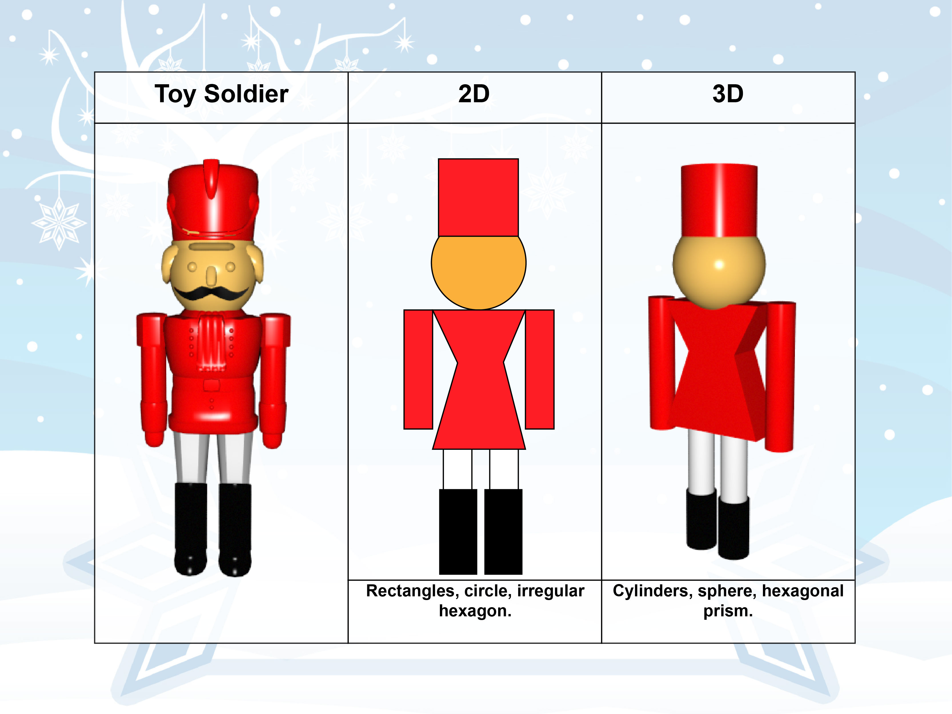 Holiday math toy soldier clip art