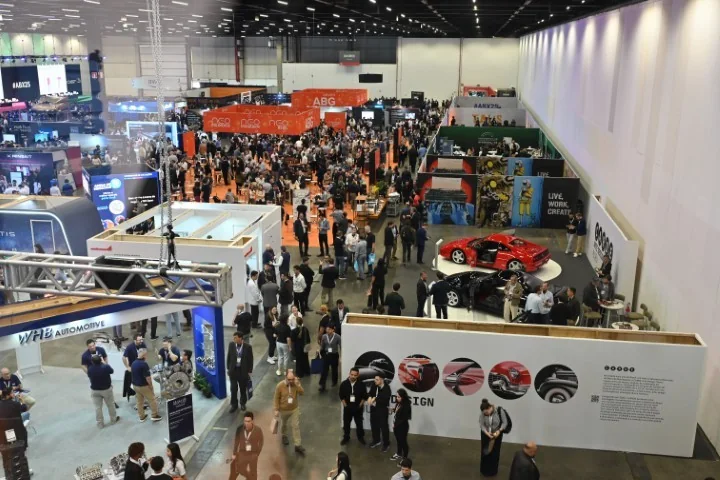 Feira de exposição do ABX25 vista de cima